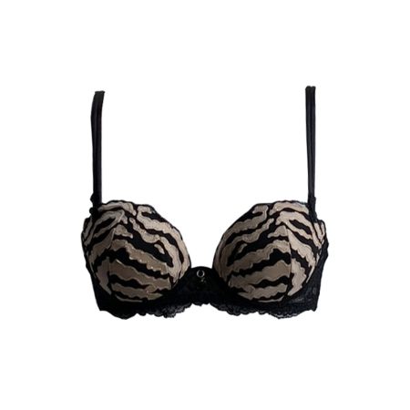 AMBRA Lingerie BH&apos;s Sauvage Oil push BH Bruin/zwart 0446