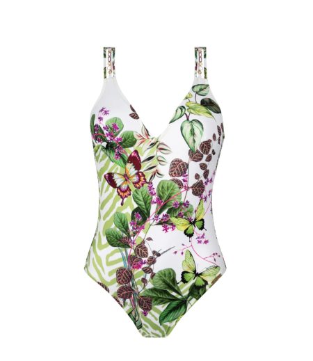 Lise Charmel Envolee Tropicale Badpak Wit-groen ABB6973B