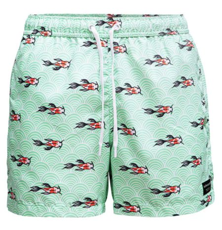 Bjorn Borg Björn Borg Heren Swimshort Sylvester – Koi Wave Mint Maat S Male