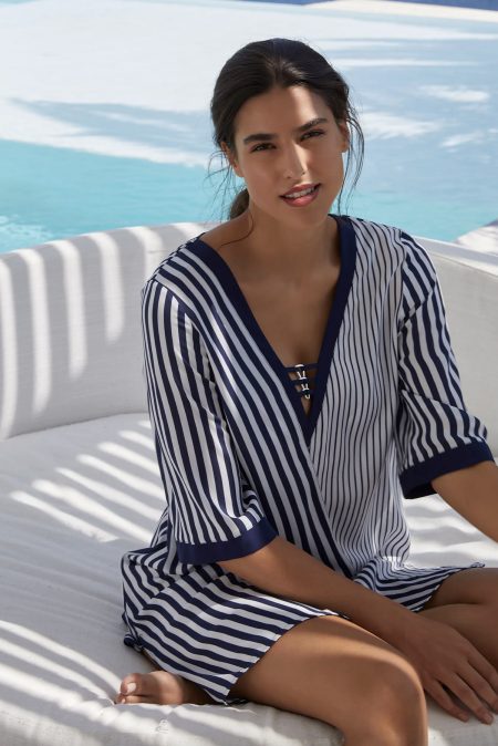 Lise Charmel Beachwear Rayure en Ligne Tuniek blauw wit ASB4485