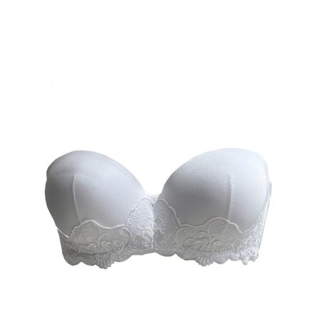 AMBRA Lingerie Petit Versailles Strapless Balconnet BH wit 0570