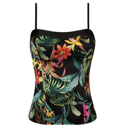 Lise Charmel Lingerie Fleurs Etoile Bustier bloem dessin rood geel groen zwart ACH4496