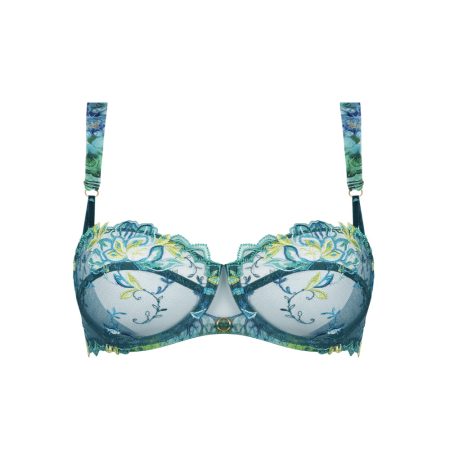 Lise Charmel lingerie Grace Aquatique Balconnet BH Floral Aqua ACH3093