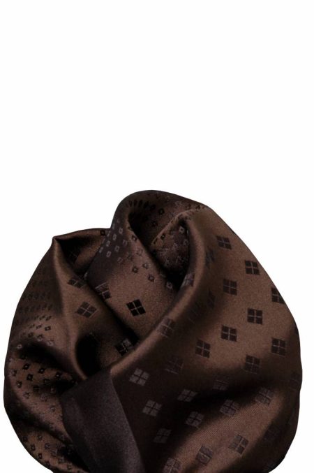 Volare Collection Bruine zijden pochet 11