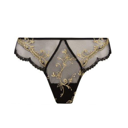 Lise Charmel Lingerie Slips Deesse en Glam String zwart/goud ACH0015