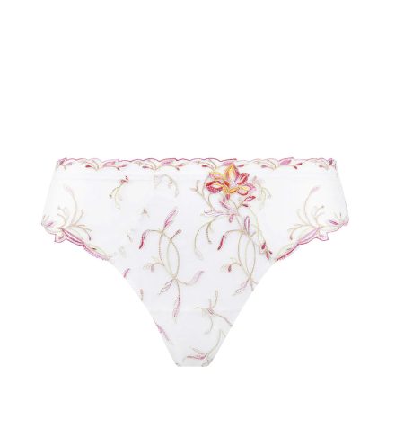 Lise Charmel lingerie Eté Frivole String wit/roze geel ACH0063