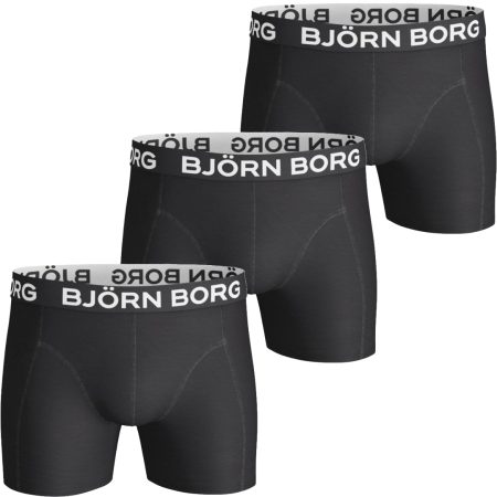 Bjorn Borg Björn Borg Heren Boxershorts 3-pack – Zwart Maat M Male