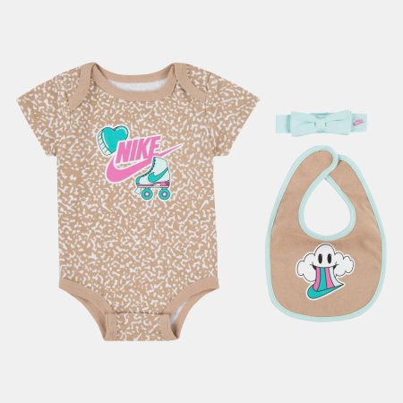 Nike Babysuit (3-pcs Giftpack) Maat 0-6m Female