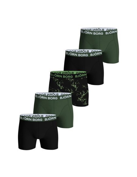 Bjorn Borg Björn Borg Heren Boxershorts 5-pack – Leaves Groen Maat L Male