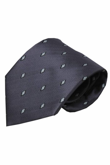 Alberto Vincelli Grijze zijden stropdas Cantone 01