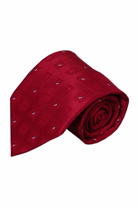 Alberto Vincelli Rode zijden stropdas Reggio 01