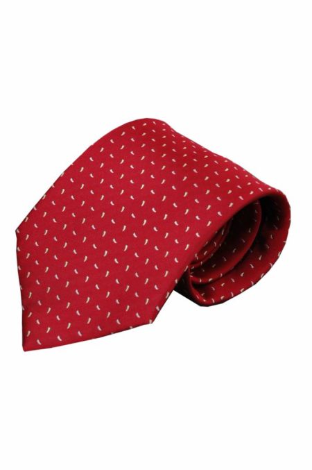 Alberto Vincelli Rode zijden stropdas Ferro 01