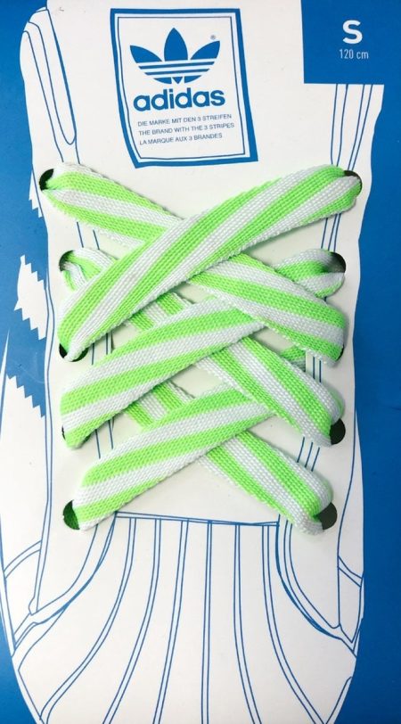 Adidas Adidas Schoenveters Wit Met Fluor– 120 Cm – Platte Veters Voor Sneakers Maat 120 Cm