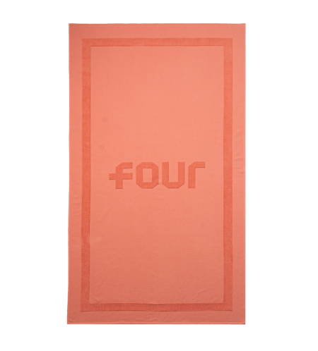 Logo Beach Towel Coral - O/S