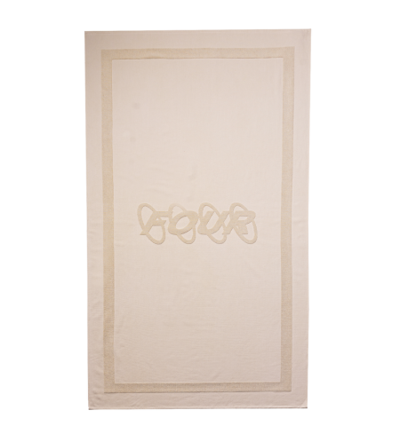 Circles Logo Beach Towel Silver Birch - O/S