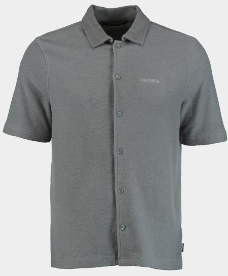 Airforce Casual hemd korte mouw Groen Woven short sleeve shirt GEM1106-SS25/849