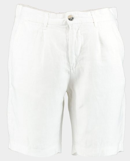 Blue Coast Korte Broek Wit 100% linnen 502/0000 blanco