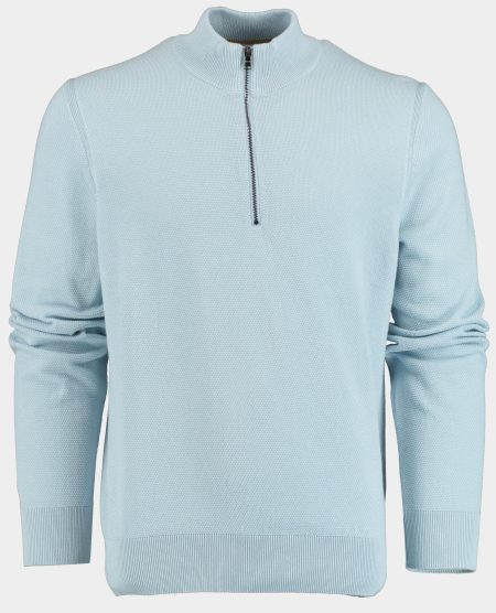 BOSS Black Half Zip Blauw Ebrando-P 10255179 01 50505997/454