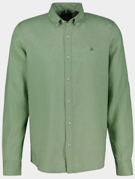 Lerros Casual hemd lange mouw Groen 2541111/612
