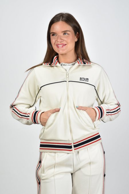 Golden Goose jack GWP01801.P001524.11791 papyrus/dark blue