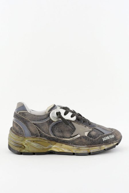 Golden Goose sneakers Running Dad GWF00199.F006649.82841 black/silver/khaki