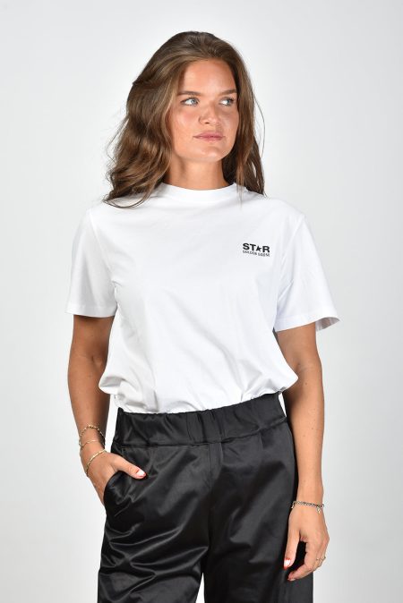 Golden Goose t-shirt GWP01220.P000879.10283 white/black