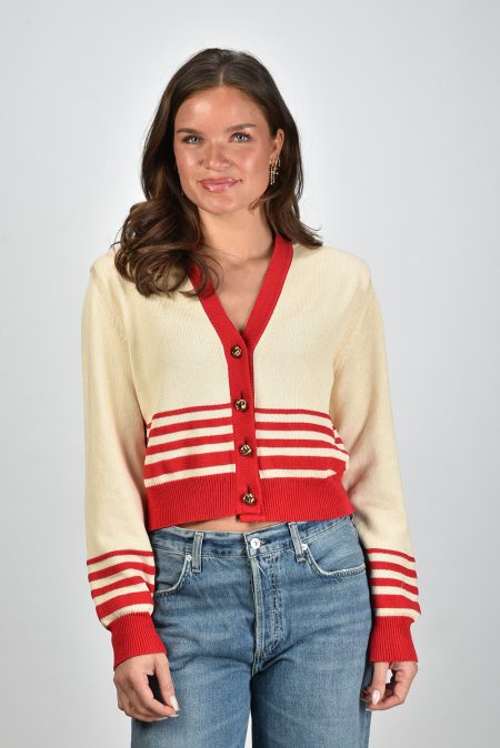 Golden Goose vest GWP02155.P001832.15722 shortbread/haute red