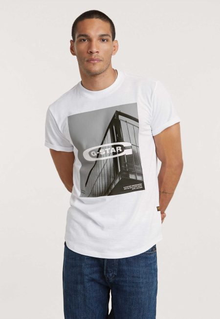 G-Star RAW HQ Old School Logo T-shirt