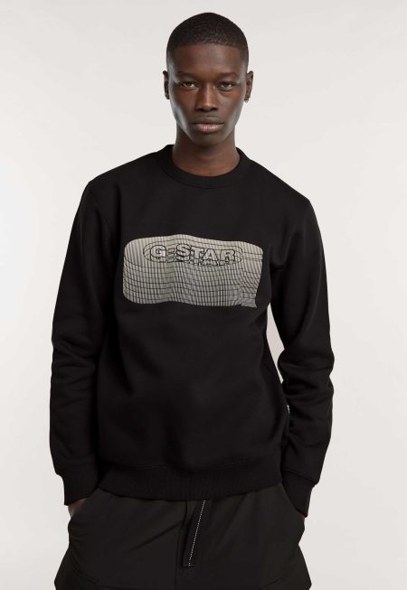 G-Star RAW Stacked OId Skool Logo Sweater