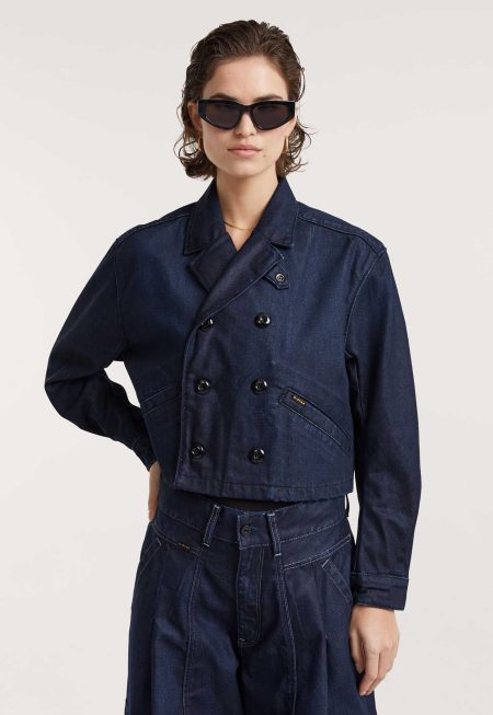 G-Star RAW Cropped Peacoat Jacket