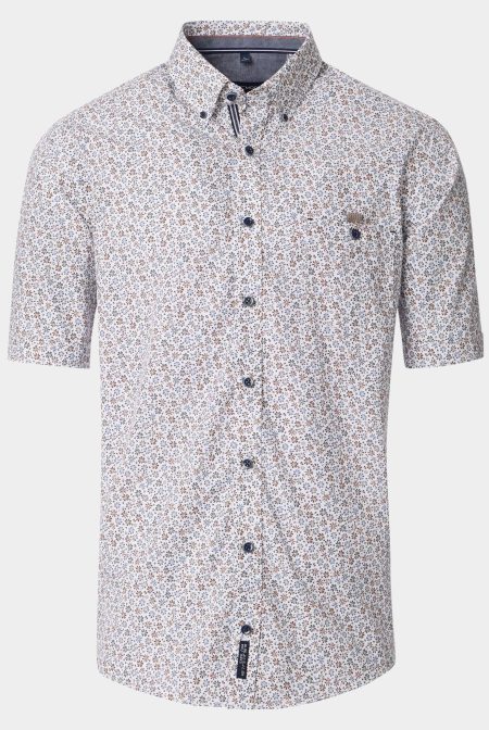 Casamoda Casual hemd korte mouw Oranje B.D. Casual Short 1/2Arm 954395300/450