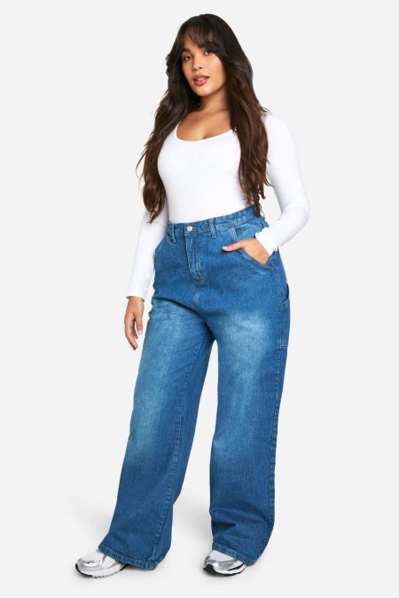 Plus Boyfriend Jeans Met Zakken