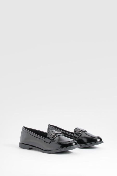 Nepleren Loafers Met T-Bar