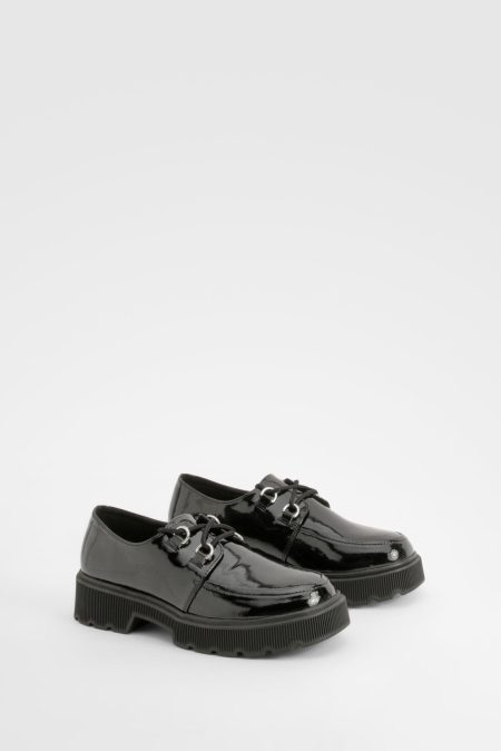 Dikke Nepleren Loafers Met Veters