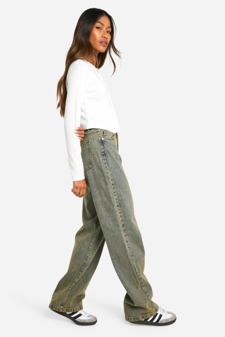 Basic High Waist Boyfriend Jeans