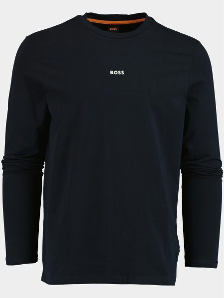BOSS Orange T-shirt lange mouw Blauw TChark 10242929 01 50473286/404