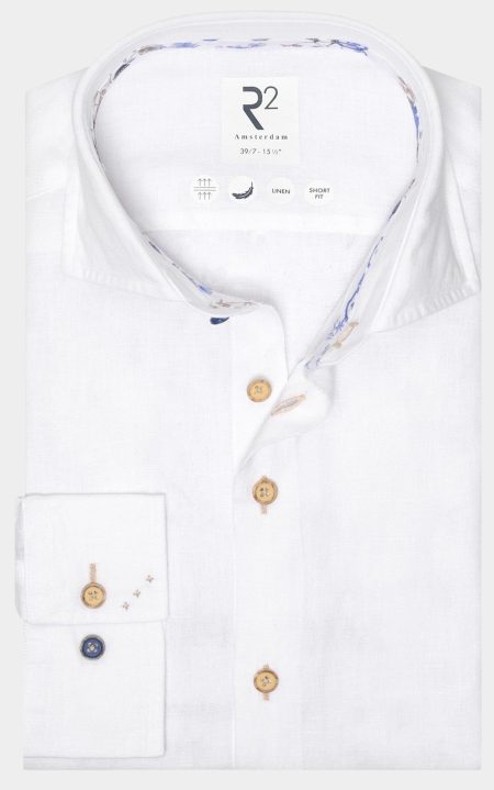 R2 Amsterdam Overhemd extra lange mouw Wit Widespread XLS 124.WSP.XLS.009/004
