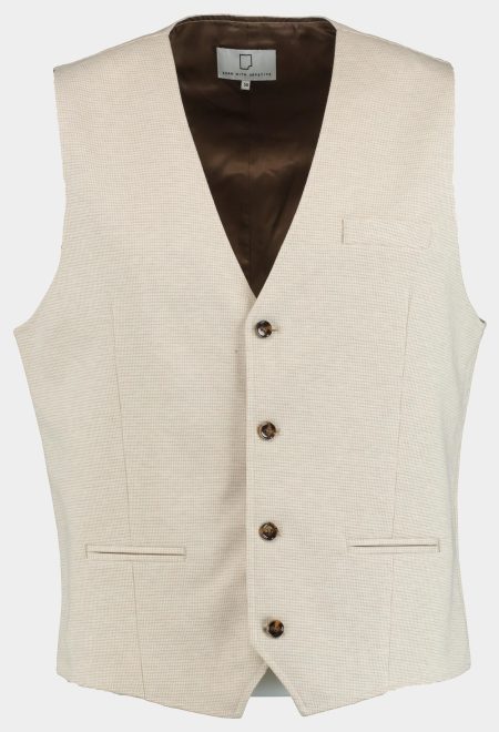 Born With Appetite Gilet Beige Kris Waistcoat 25111KR85/820 sand