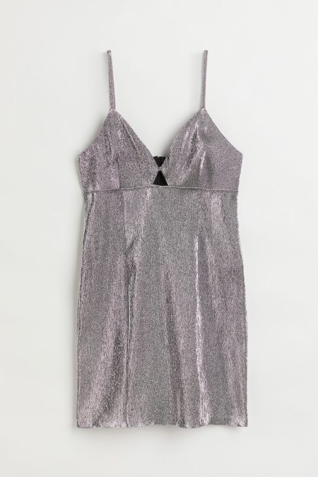 H & M - Mini-jurk met cutout - Grijs