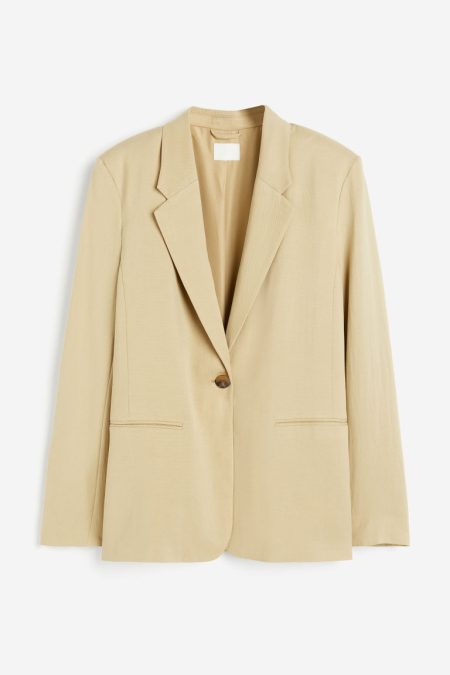 H & M - Oversized blazer - Geel