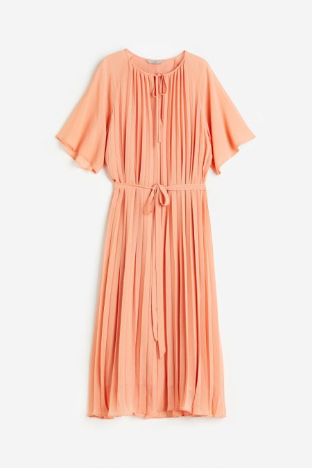 H & M - Plisséjurk - Oranje