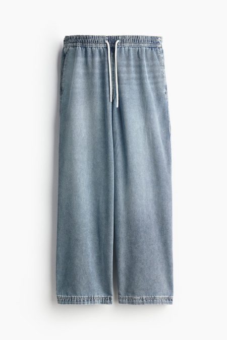 H & M - Denim pull-on broek - Blauw