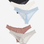 H & M - Set van 5 slips - Thong - Beige