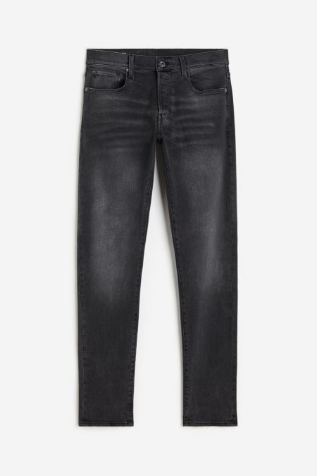 H & M - 3301 Slim Jeans - Zwart