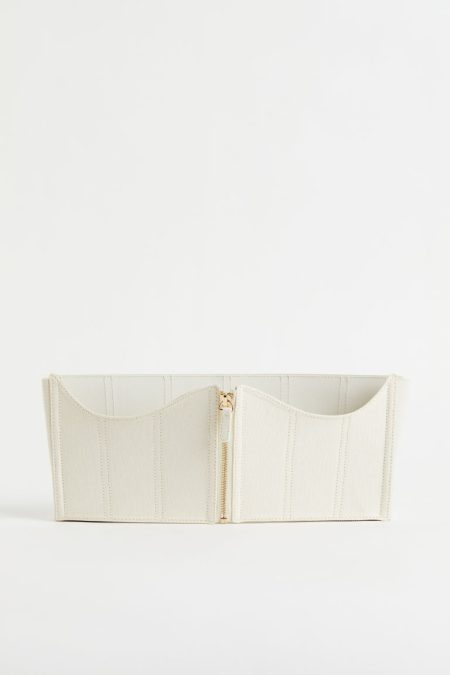 H & M - Canvas korsetceintuur - Wit