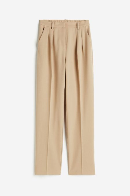 H & M - Broek met smal toelopende pijpen - Beige