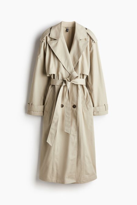 H & M - Twill trenchcoat - Beige