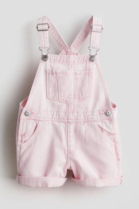 H & M - Denim salopetteshort - Roze