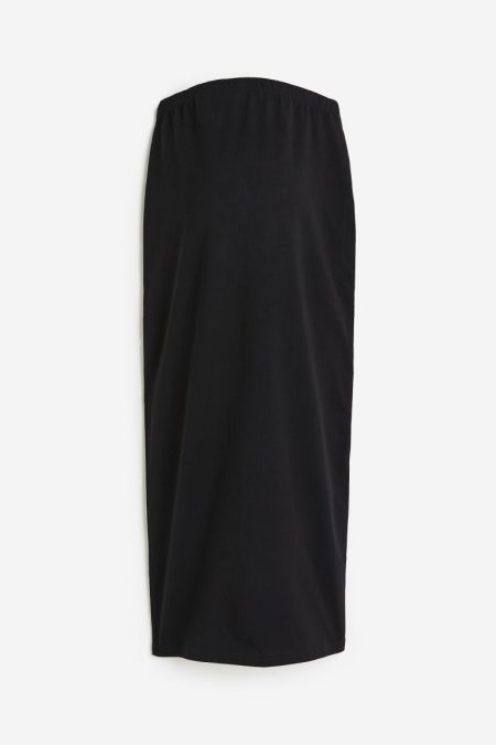 H & M - MAMA Rok van katoenen tricot - Zwart