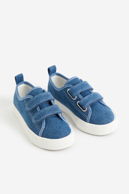 H & M - Sneakers van canvas - Blauw